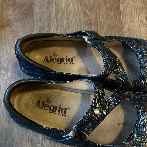 Alegria Paloma Rave on the Nile Blue Metallic MaryJane Shoe JIL-321 - Picture 6 of 8